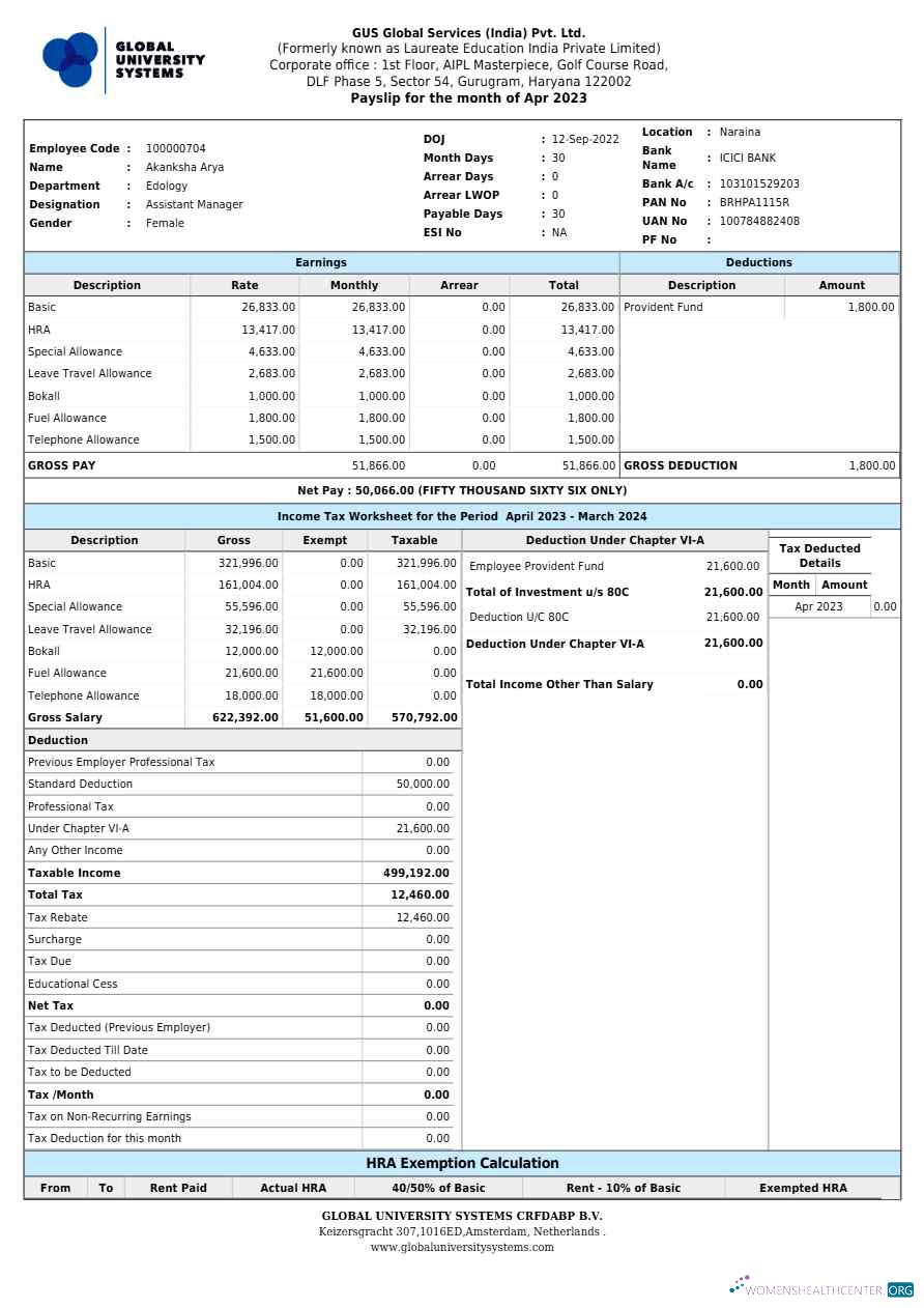 Download GUS Global Services India payslip template in Word and PDF formats.pdf, 1 Photoshop template